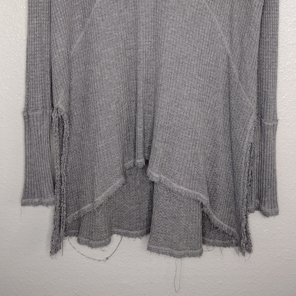 Free People Sunset Park Thermal Knit Boho Pullover Scoop Neck Tunic Size S - Picture 4 of 14